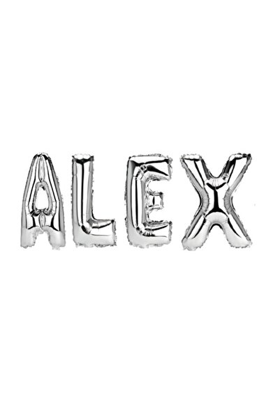 OEM Set de baloane „Alex”, argintii, 40 cm