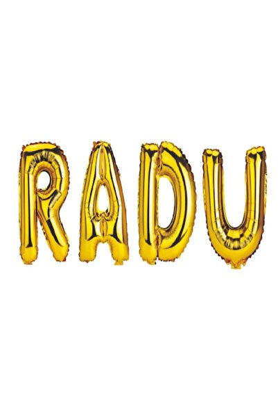 OEM Set baloane cu litere Numele lui Radu, 40 cm