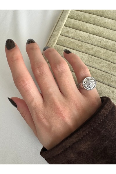 ringbox Silver Color Star Quadrangle Sparrow Ring Finger