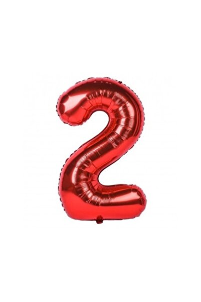 OEM Balon numărul 2, roșu, 100 cm