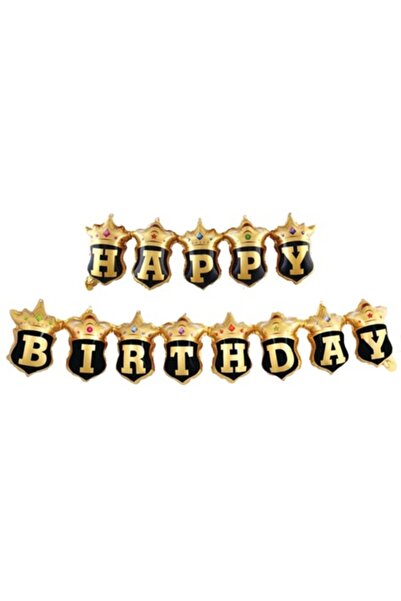 OEM Πανό «Χρόνια πολλά», μαύρο