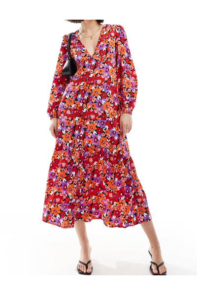 Violet Romance Medium dress, Floral print