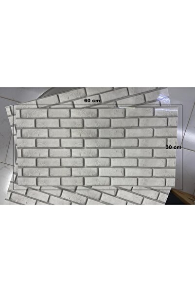 HTM Yapı (6 Adet) Kendinden Yapışkanlı Dekoratif Esnek Köpük Beyaz Pvc Mermer...