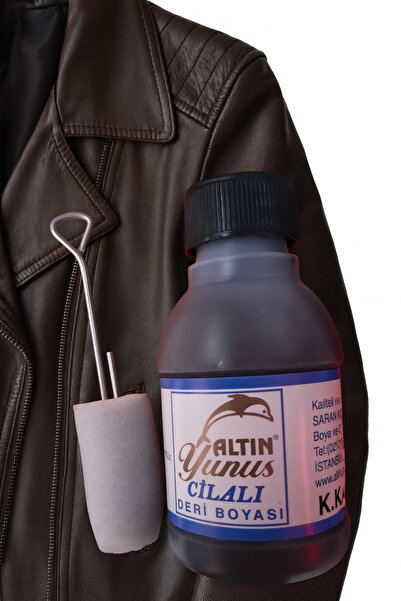 efmues Deri mont boyası koyu kahverengi cilalı deri çanta mont boyası 100ml A...