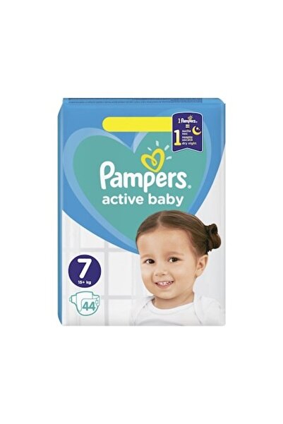 Pampers Set of 44 Active Baby diapers, size 7, Ultra Protection with quick-dry core