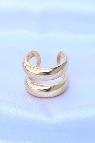 Dorvina Brass Women's Stripe Ring Gold Color Adjustable Non-Tarnish |   Stylish and Durable Jewelry, Accessory