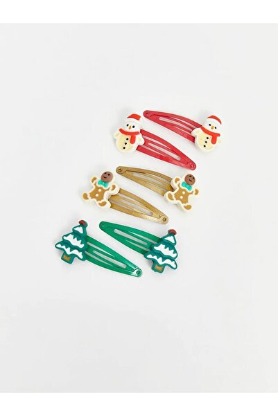 LC Waikiki New Year Themed Girl's Hair Clip Set (W5)