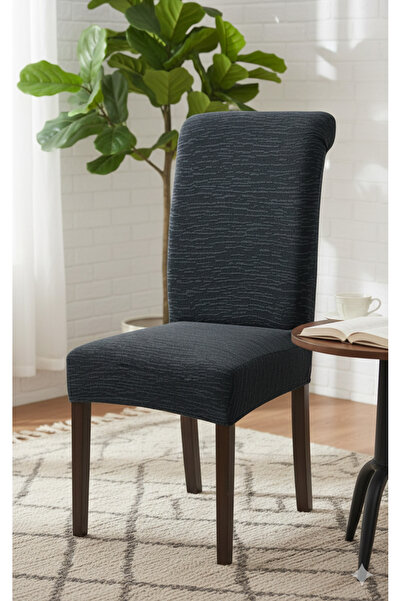 OSIO Stretch Fabric 6-Piece Chair Cover Jacquard