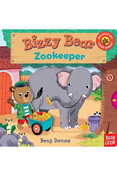 Nosy Crow Carte interactiva cu glisor Bizzy Bear: Zookeeper