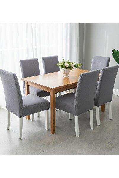 OSIO Stretch Fabric pack of 6 chair covers cotton washable