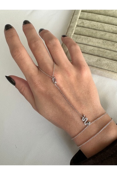 ringbox Gümüş Renk Yeşil Gözlü Yılan Şahmeran