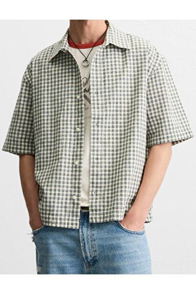 Evendi Shirt, Cream/Blue