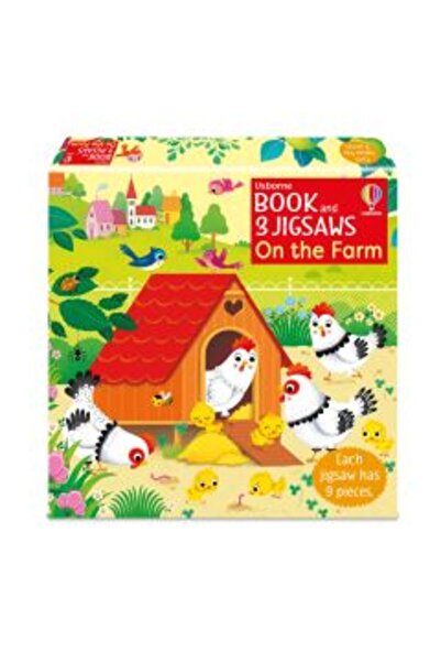 Usborne Book and 3 Jigsaws: On the Farm