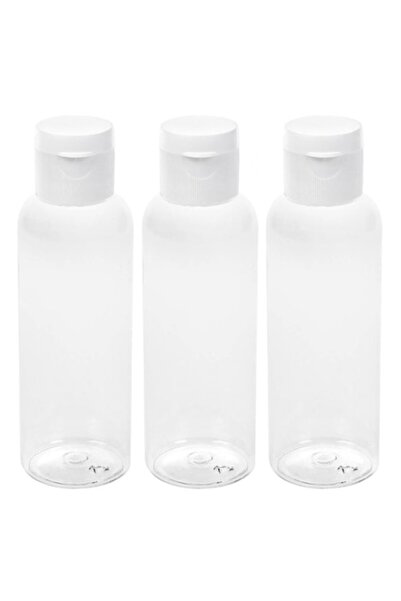 OEM Transparent travel bottles 100ml - 3 pcs