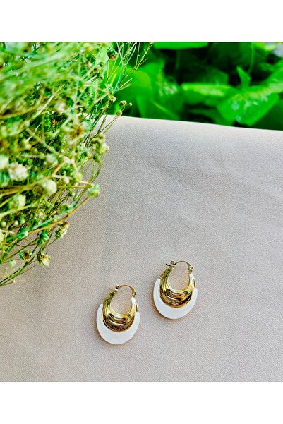 Markiz Takı Ecru Design Dangle Earrings