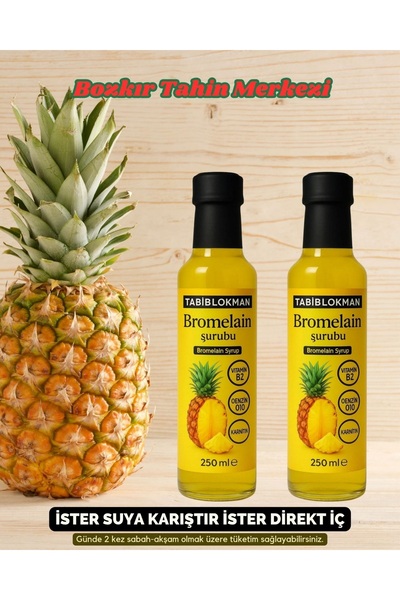 Tabib Lokman Bozkır Yöresel Bromelain Ananas İçeren Detox Şurubu 250 ml x 2 A...