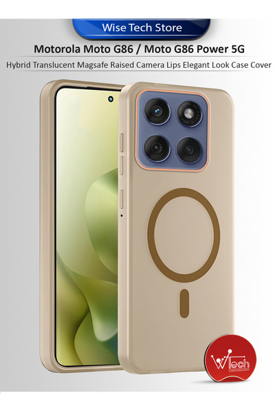 Wtech غطاء حماية هجين شفاف مع كاميرا ماج سيف مرتفعة لهاتف موتورولا موتو جي 86...