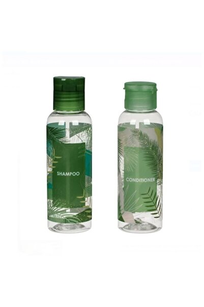 OEM Σετ μπουκαλιών ταξιδίου Tropical Leaves 100 ml - 2 τεμ.