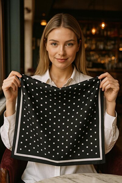 MARBERRY FLR47 Eșarfă de damă cu model 70x70 cm