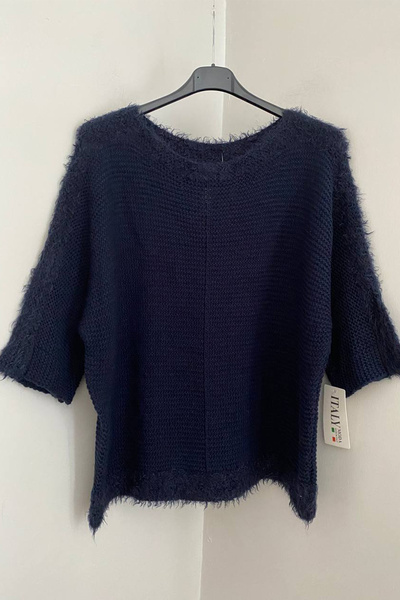 AYASOFYA OTANTIK Γυναικείο πουλόβερ με μακριά μανίκια με στρογγυλή λαιμόκοψη ...