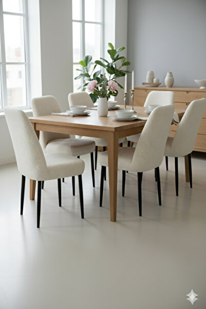 OSIO Stretch Fabric pack of 6 chair covers cotton washable