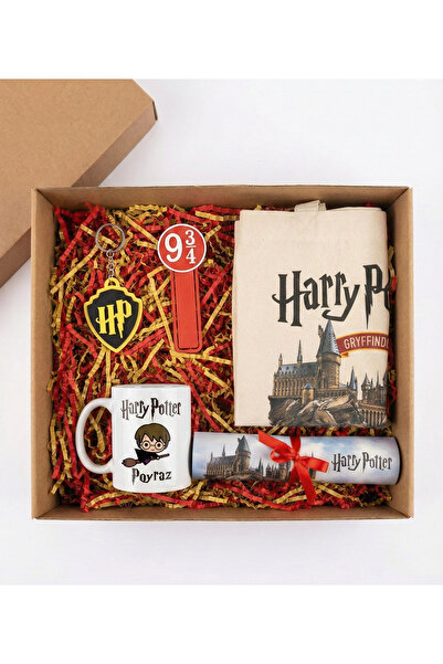 Hr Production Harry Potter Büyük Hediye Paketi|Kupa,Anahtar,Ayraç,Poster,Çanta Aynı Sette