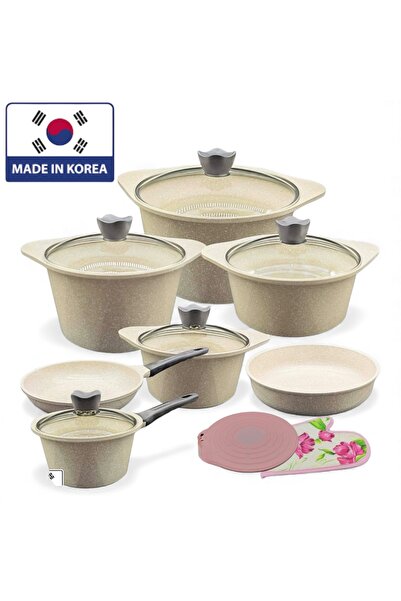 cc bin shihon Korean cookware set, 12 pieces, Ben Shihon Korean pot set