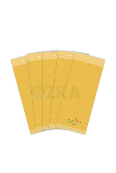 100’lü 25×10 cm Sarı Yapışkan Kart Tuzak – Beyaz Sinek & Yaprak Biti