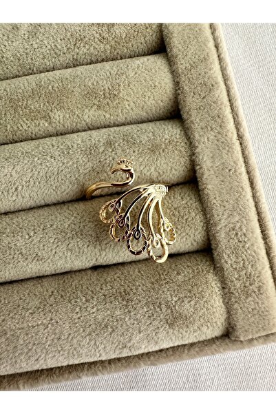 ringbox Gold Peacock Ring