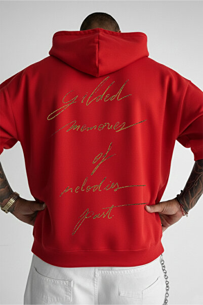 LORVEX Dukserica Oversize kroj Unisex Sa kapuljačom 100% pamuk GILDING MEMORE...