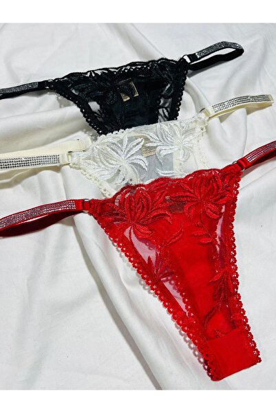 mendoza store Chiloți tanga cu pietre 3 buc