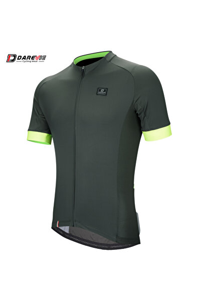 KlaussTech Ποδηλατική φανέλα Darevie Olive/Neon, μέγεθος XL