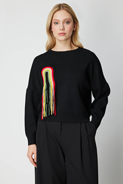 On Fashion On Cebi Tassel Detailed Knitwear Sweater-63318