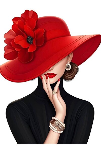 ALAYRA International ملصق فني تجريدي نابض بالحياة لوجه أنثوي، ديكور جداري عصر...