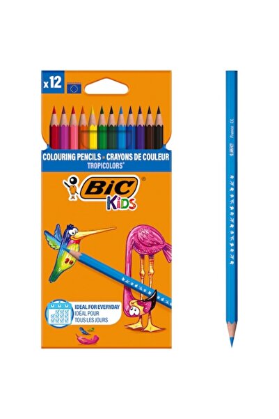 Bic Kids Tropicolors Colored Pencils, 12 Colors