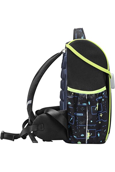 BOPAI Unisex Premium Lightweight School Backpack Water Resistant Polyester Daypack BO-SB163