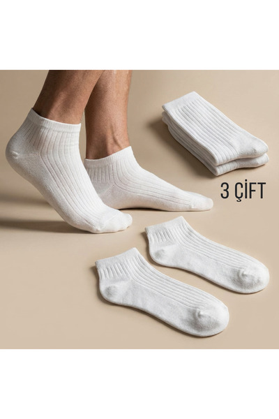 inkarix 3 Çift %100 bambu Derbili Unisex Çorap Seti