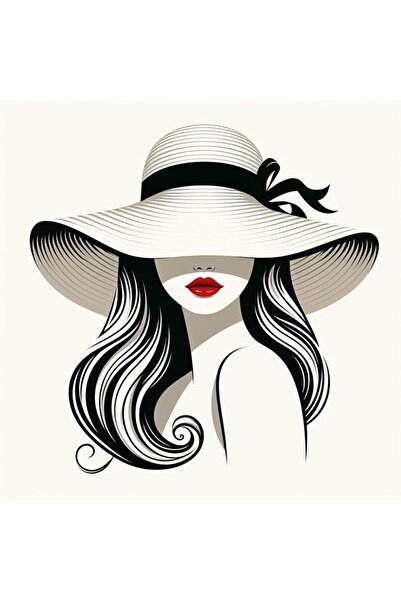 ALAYRA International ملصق فني تجريدي نابض بالحياة لوجه أنثوي، ديكور جداري عصر...