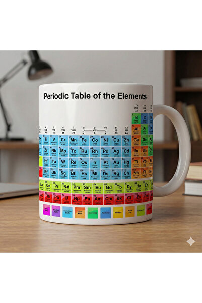 sıradışıhediyem كوب على شكل الجدول الدوري للعناصر