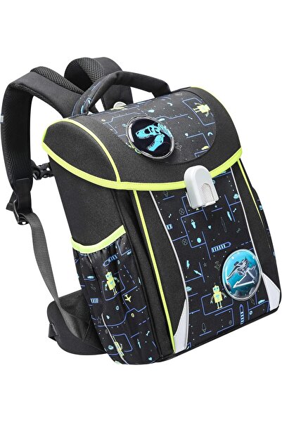 BOPAI Unisex Premium Lightweight School Backpack Water Resistant Polyester Daypack BO-SB163