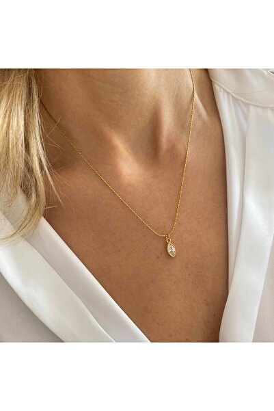 Les Contess Jewelry Hayalet Zincir Minimal Damla Kolye