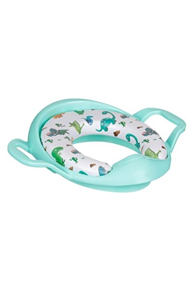 OEM Reductor de toaletă Honey Baby cu mânere verzi, dinozauri pentru copii - ...