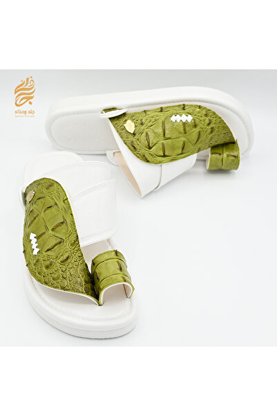 Leather & shoea crocodile leather oriental shoes