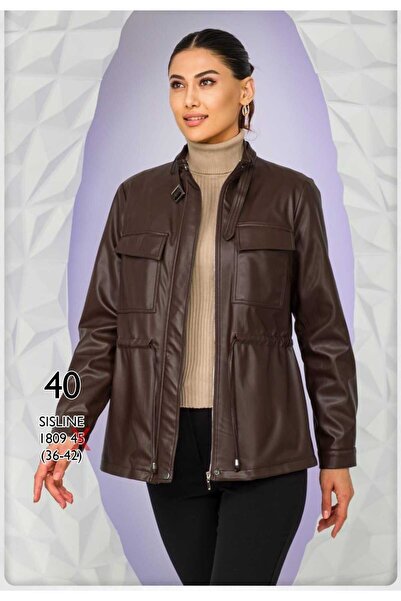 SİSLİNE deri mont