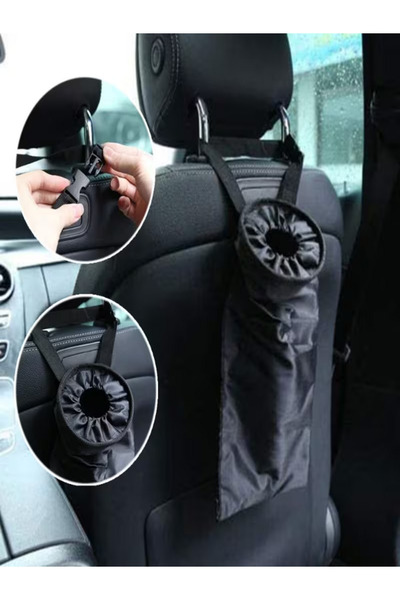 Ankaflex Car Waste Bin In-Car Back Seat Trash Can Automobile Garbage Can Auto Trash Bin