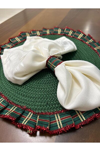 Patiska Tasarım Napkin Ring Set of 6 – Handcrafted Table Decoration Ring – Invitation Table Christmas Concept Accessory