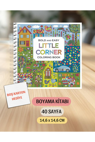 VORACRAFT Boyama Kitabı, Köşeli Tatlı Ev Boyama KŞ00014