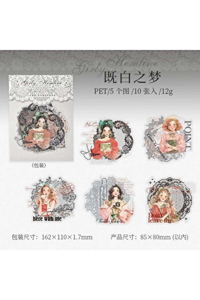 İthal 10 bucăți autocolant PET pentru colaj pentru fete