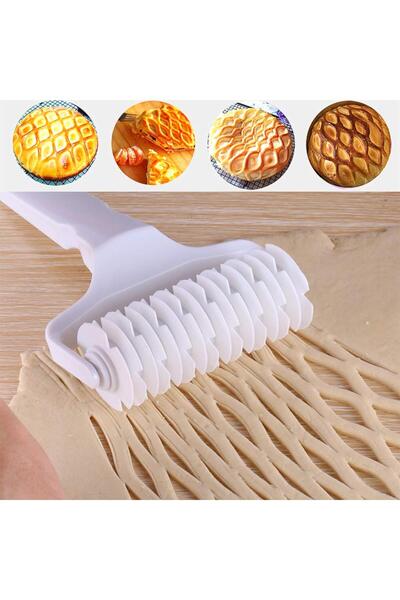 FORHOUSE Cutit Tip Rola pentru Taiat si Modelat Placinte Tarte si Foietaje