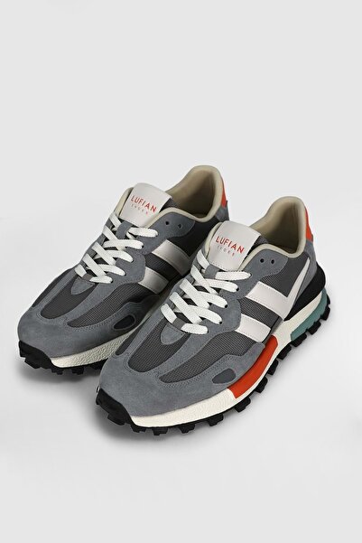 Kocamanlar Ayakkabı Lufian 111230272 auke sneaker men's leather shoes gray